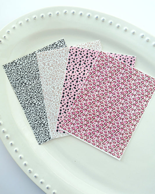 Animal Print Clay Transfer Paper