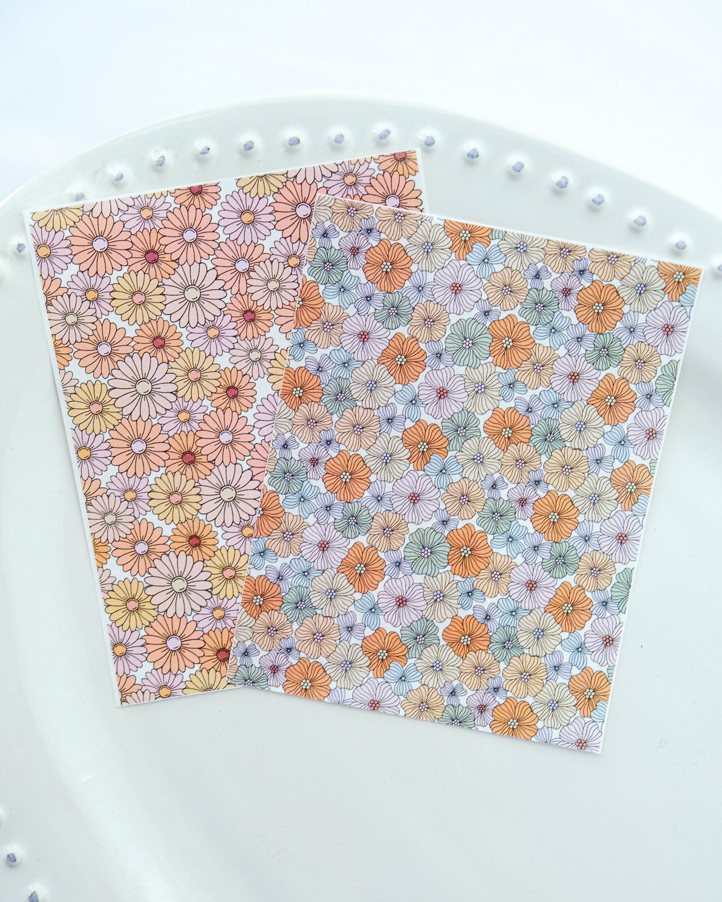 Floral Clay Transfer Paper