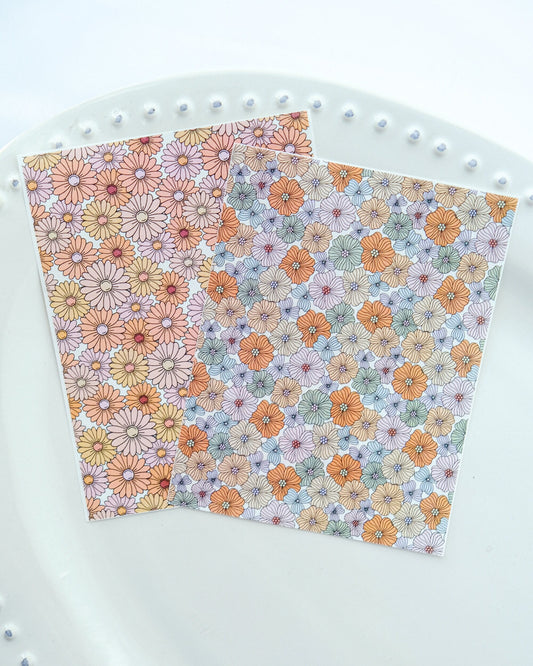 Floral Clay Transfer Paper