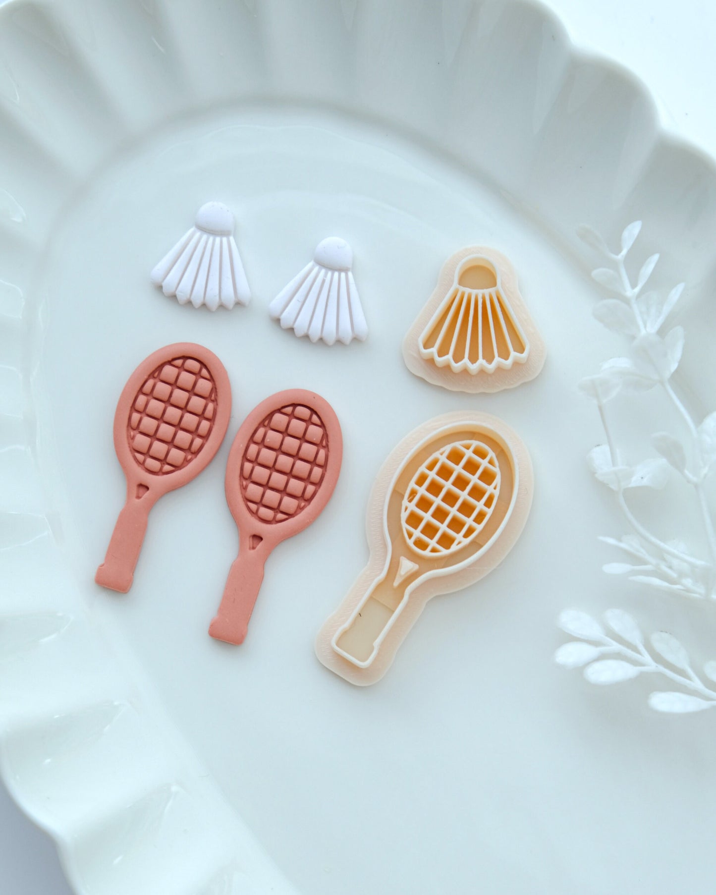 Sport Badminton Polymer Clay Cutters