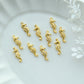 10pcs Gold Plated Brass Seahorse Charms