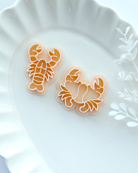 Summer Lobster Crab Clay Cutters