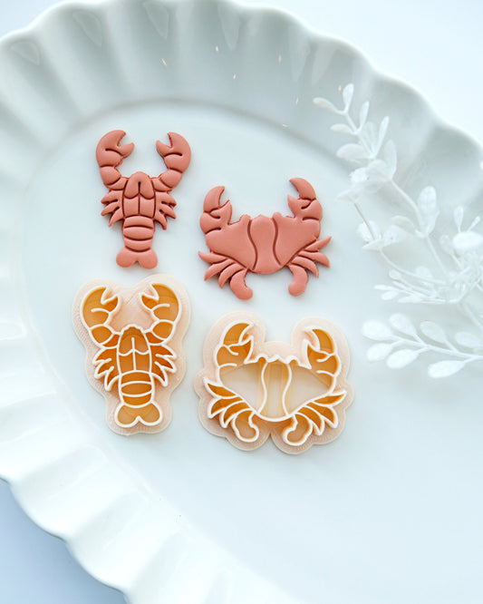 Summer Lobster Crab Clay Cutters