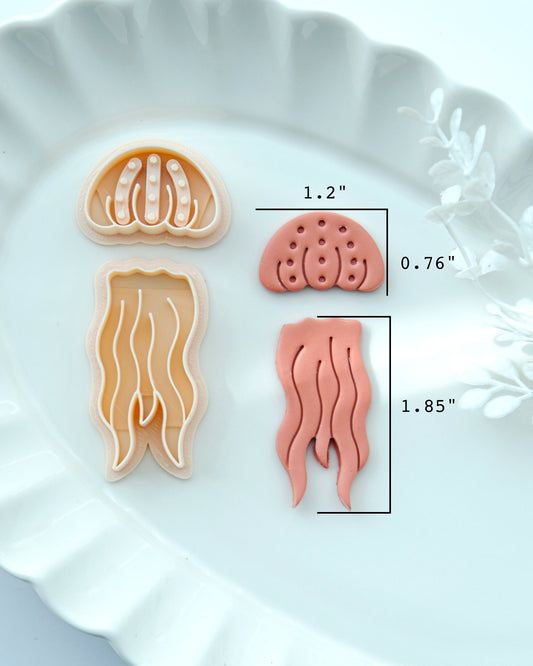 Jellyfish Polymer Clay Cutters Set of 2