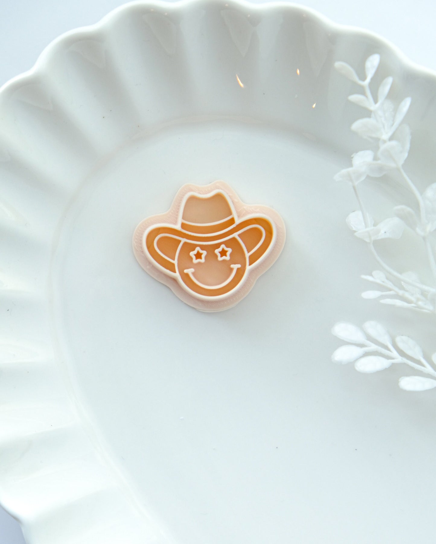 Cowboy Smiley Face Clay Cutters