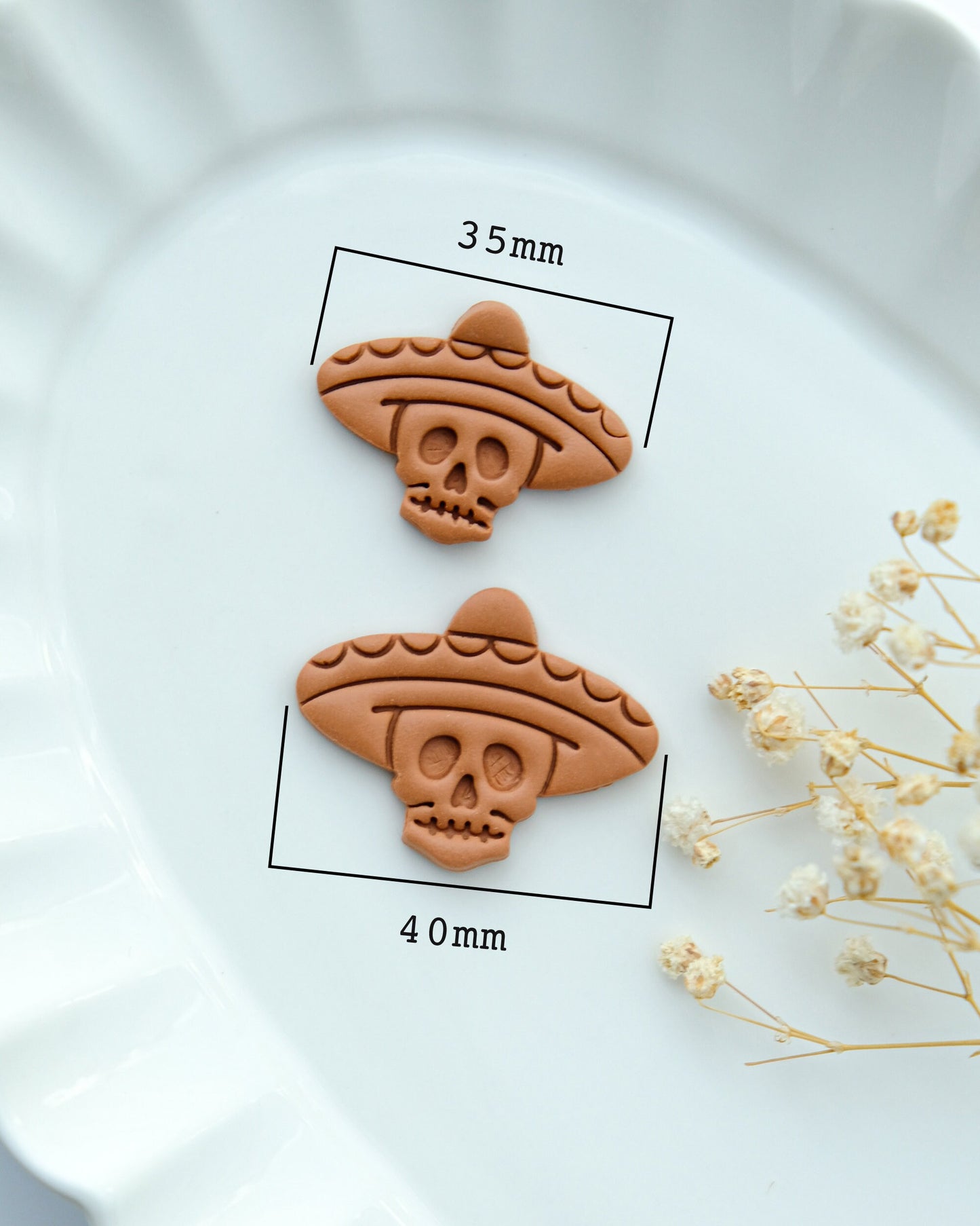 Halloween Mexico Skull Clay Cutters