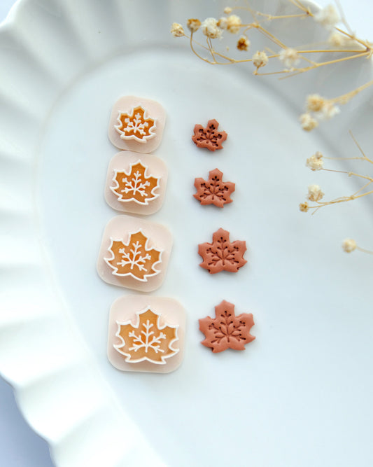 Mini Maple Leaf Polymer Clay Cutters