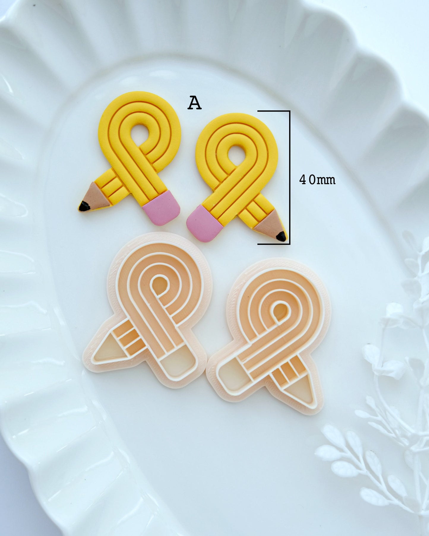 Twisted Pencil Polymer Clay Cutters