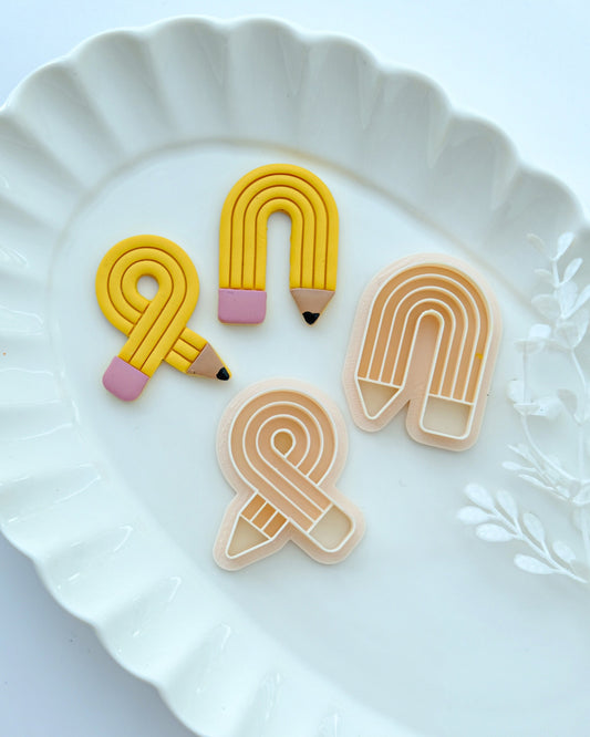 Twisted Pencil Polymer Clay Cutters