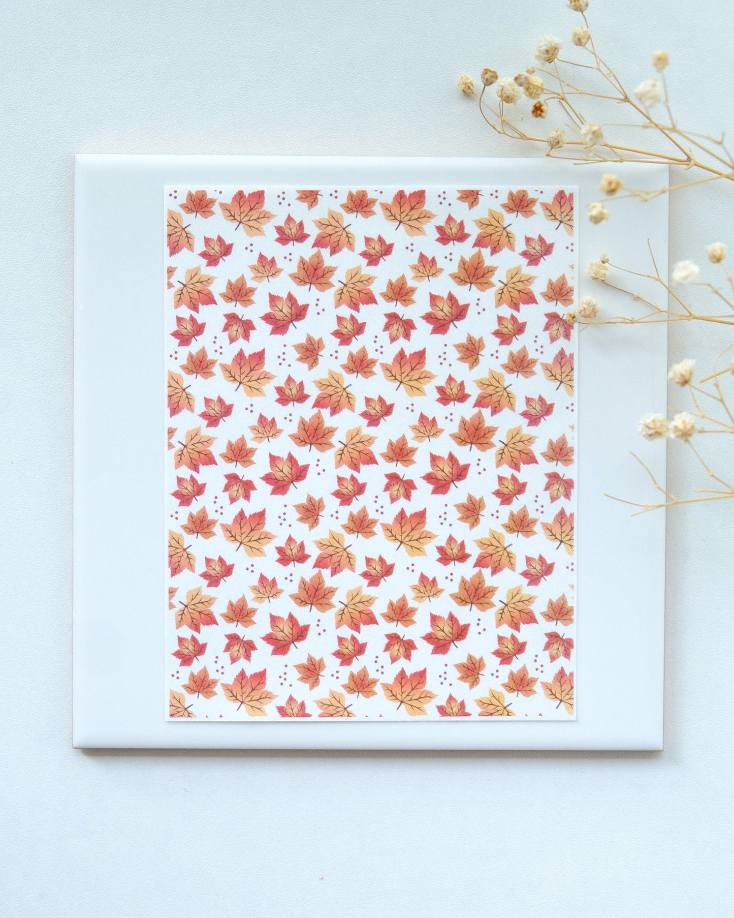 Fall Maple Lea Image Transfer Paper for Polymer Clay