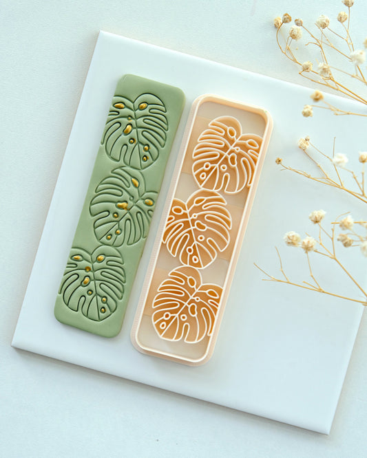 Monstera Bookmark Polymer Clay Cutter