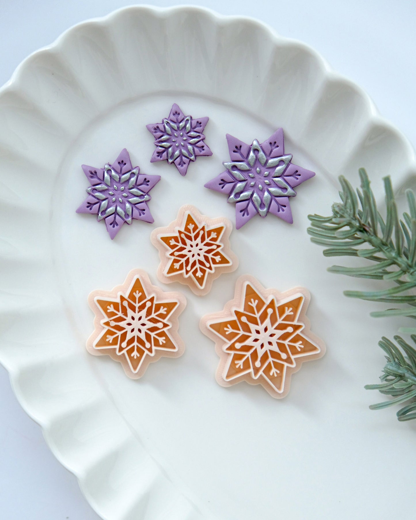 Snowflake#1 Winter Christmas Clay Cutters