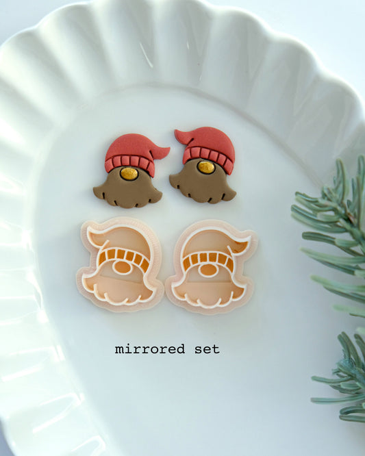 Gnome Winter Christmas Polymer Clay Cutters