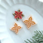 Poinsettia Christmas Clay Cutters