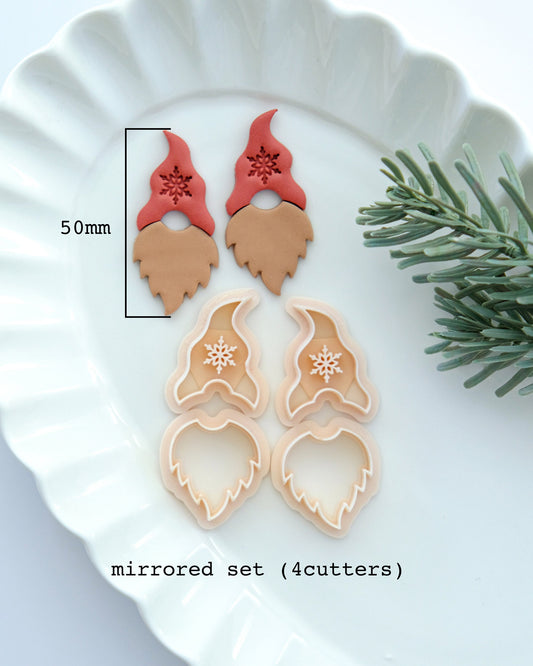 Gnome Christmas Polymer Clay Cutter Set