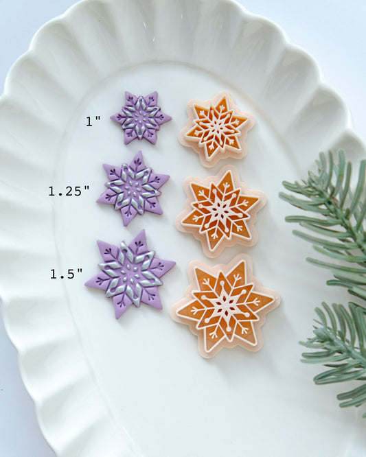 Snowflake#1 Winter Christmas Clay Cutters