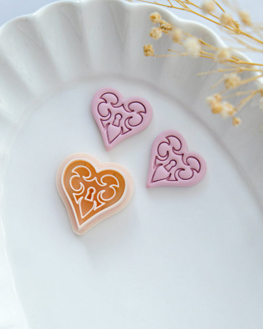 Heart Lock Clay Cutters