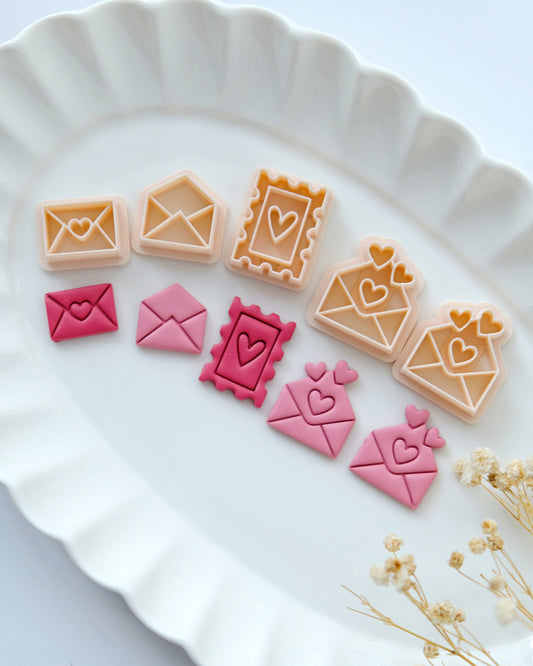 Love Envelope Stamp Clay Cutters