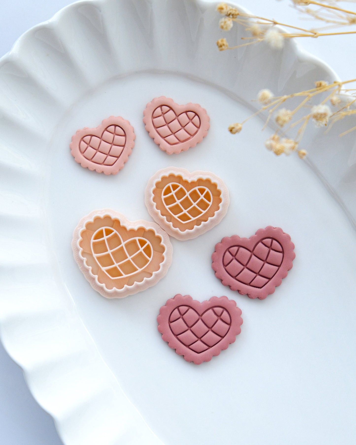 Lace Heart Valentines Clay Cutters