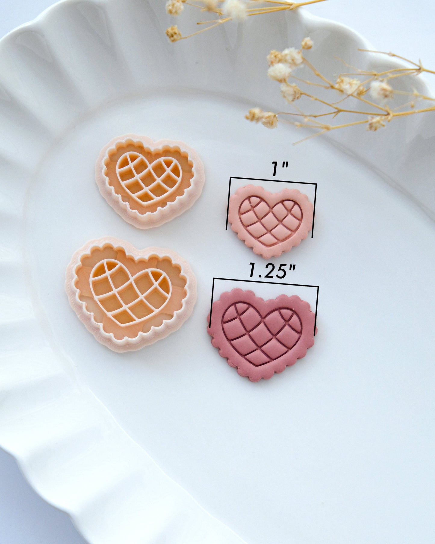 Lace Heart Valentines Clay Cutters