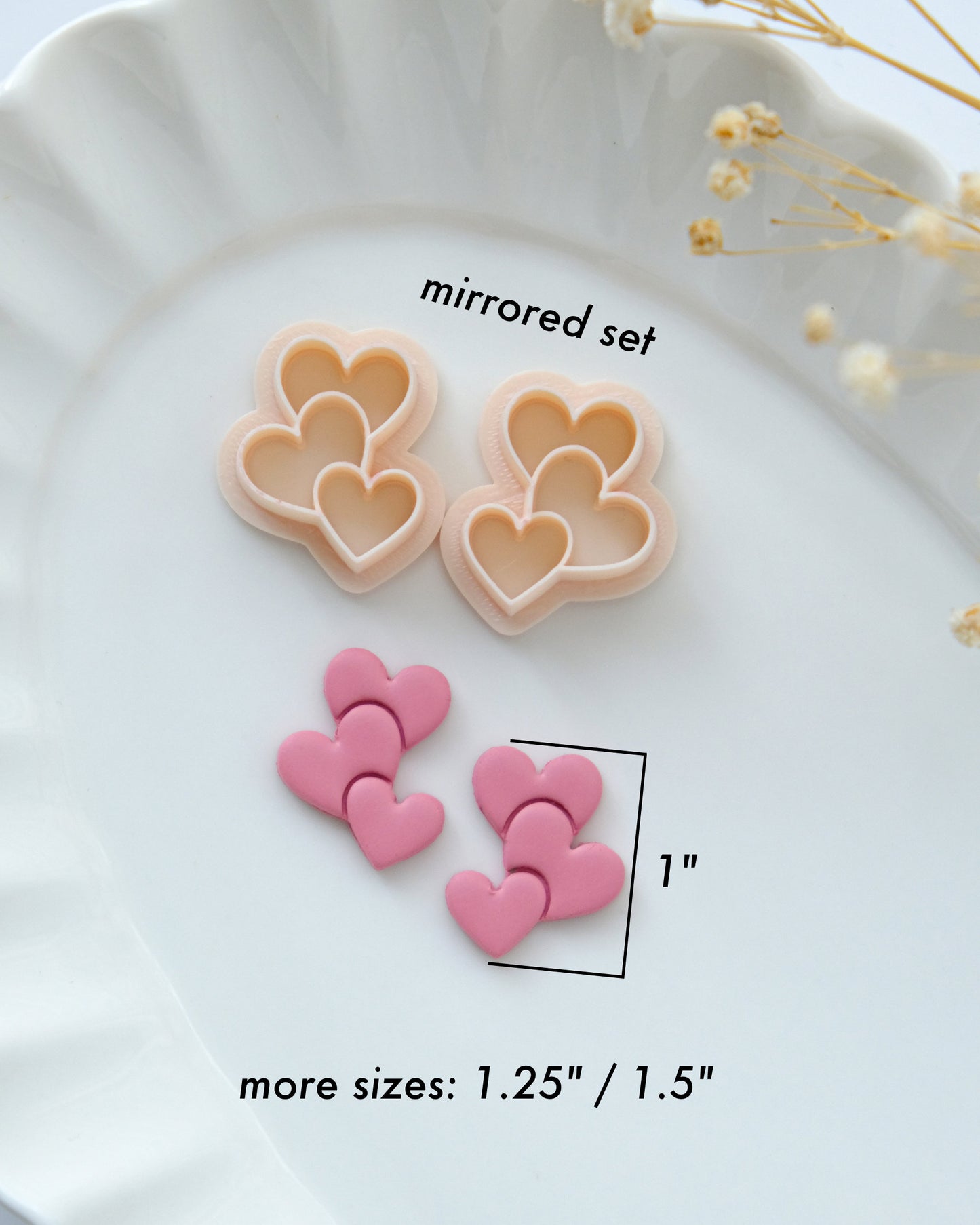 Heart Stack Valentines Clay Cutters