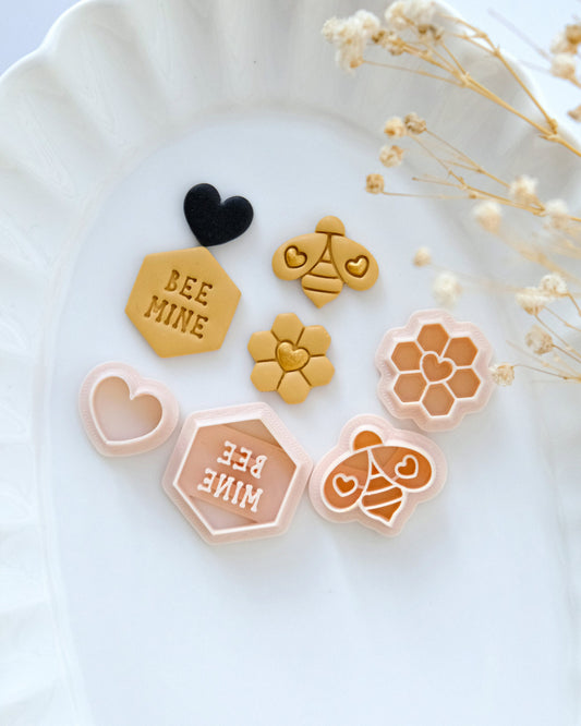 Bee Mine Valentines Clay Cutters