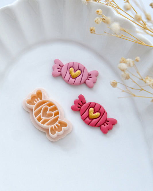Heart Candy Valentines Polymer Clay Cutters