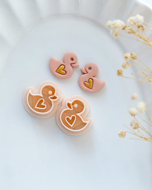 Love Duck Valentines Clay Cutters