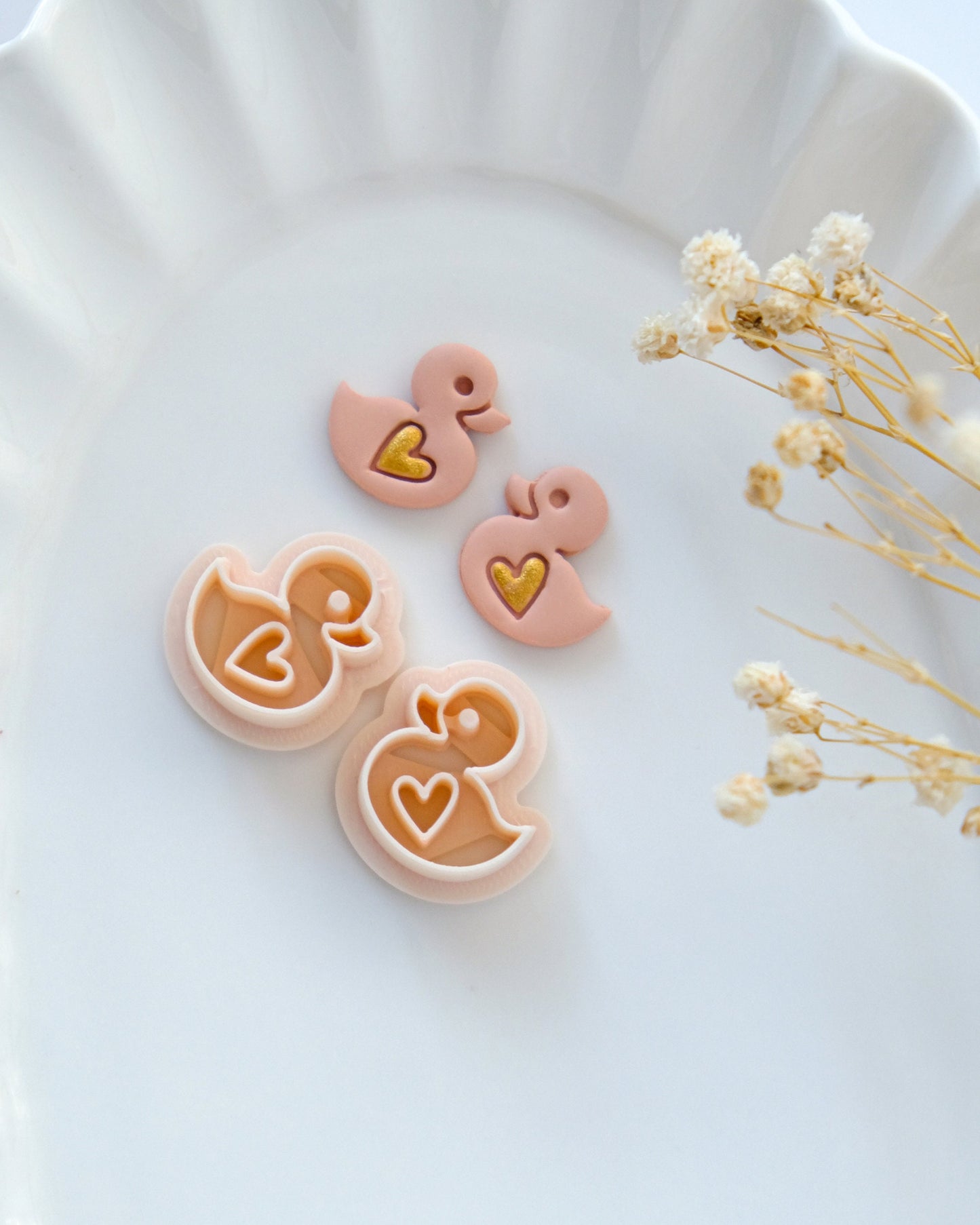 Love Duck Valentines Clay Cutters