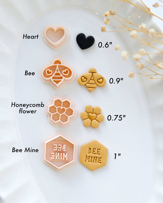 Bee Mine Valentines Clay Cutters